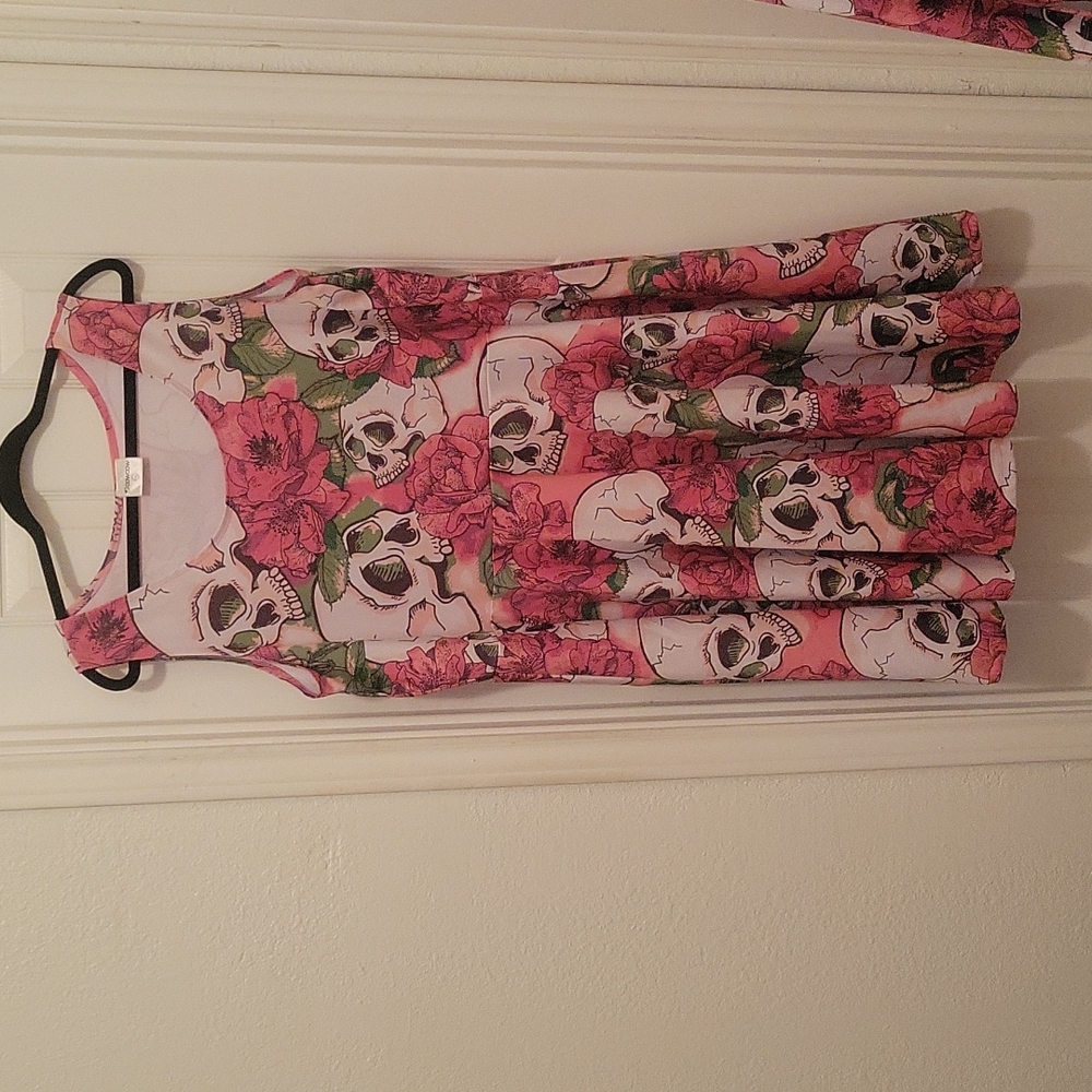 CowCow Skull skater dress, size 4X